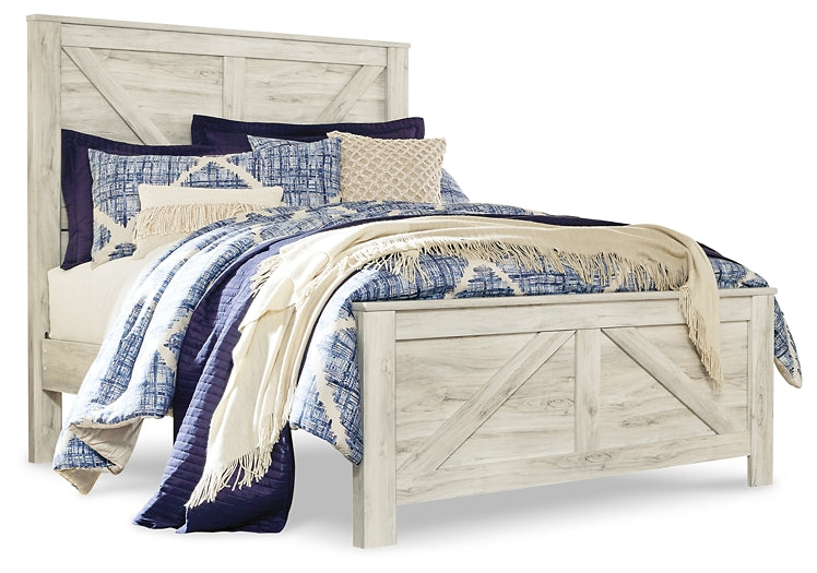 Bellaby  Crossbuck Panel Bed With 2 Nightstands