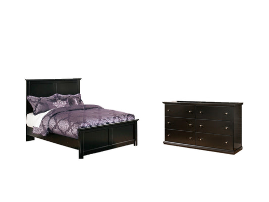 Maribel  Panel Bed With Dresser