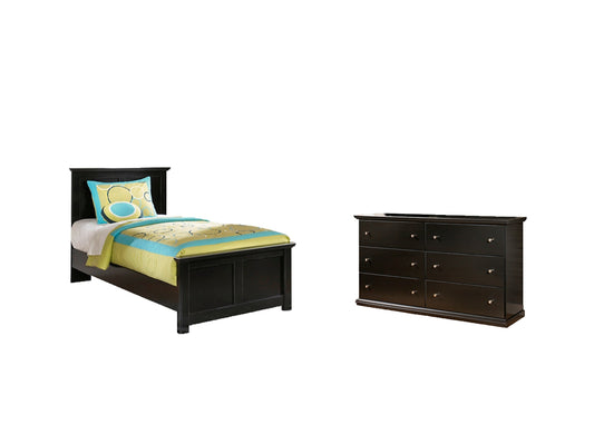 Maribel  Panel Bed With Dresser