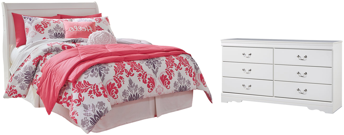 Anarasia  Sleigh Headboard With Dresser