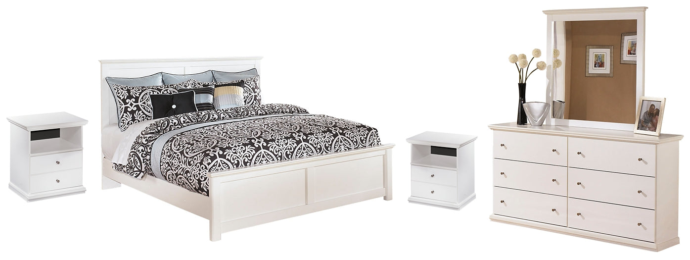 Bostwick Shoals  Panel Bed With Mirrored Dresser