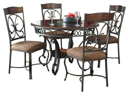 Glambrey Dining Table and 4 Chairs