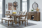 Moriville Dining Table and 4 Chairs with Storage