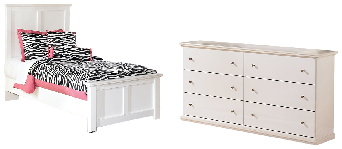 Bostwick Shoals  Panel Bed With Mirrored Dresser, Chest And Nightstand