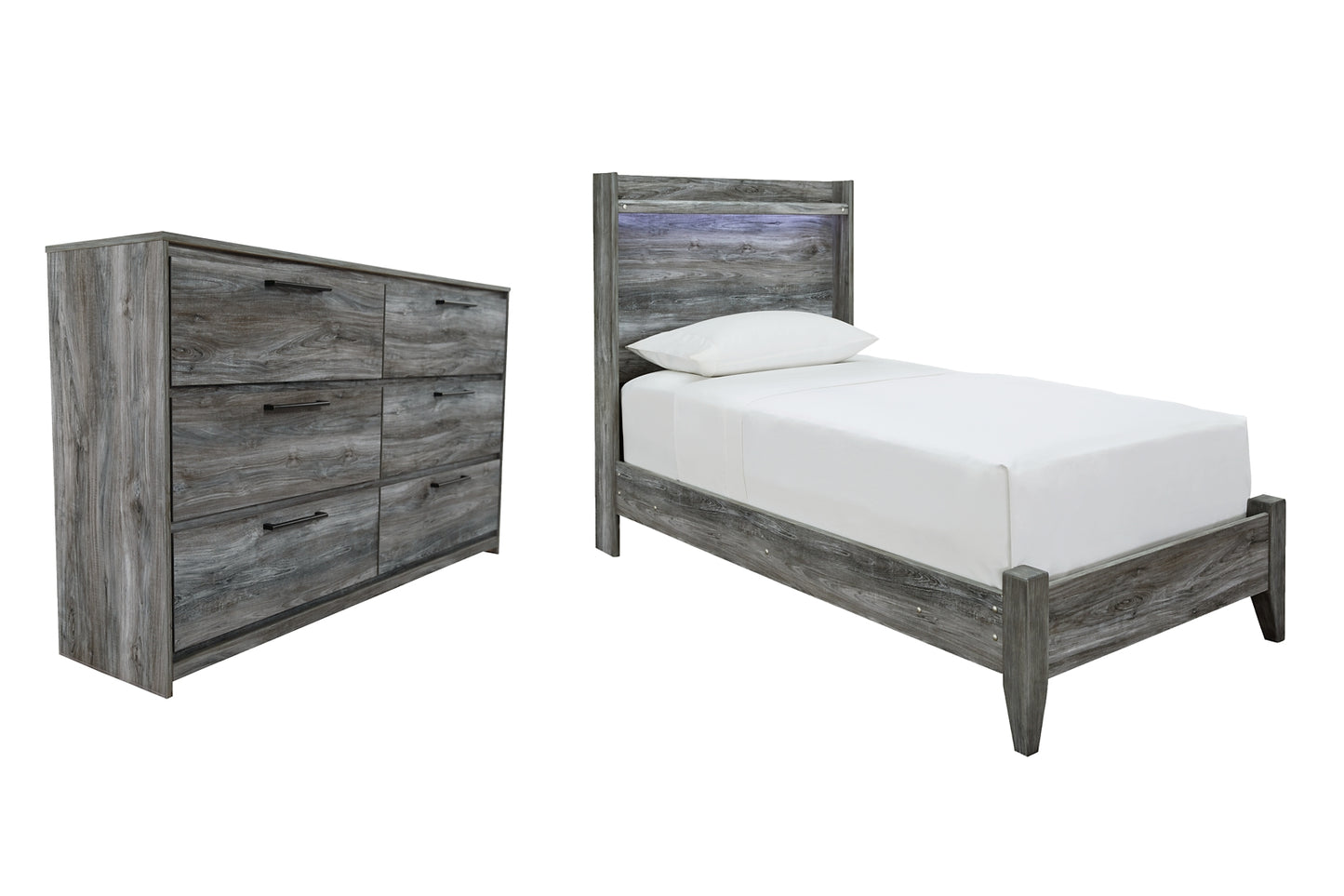 Baystorm  Panel Bed With Dresser