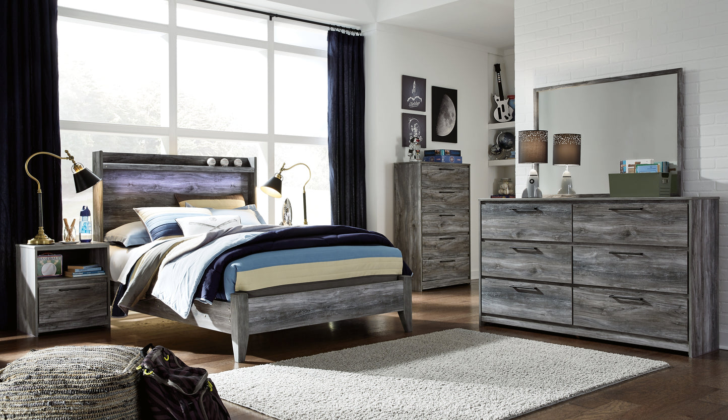 Baystorm  Panel Bed With Dresser