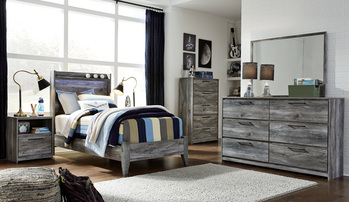 Baystorm  Panel Bed With Dresser