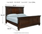 Porter California  Panel Bed With Mirrored Dresser