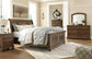 Flynnter  Panel Bed With 2 Storage Drawers With Mirrored Dresser, Chest And Nightstand