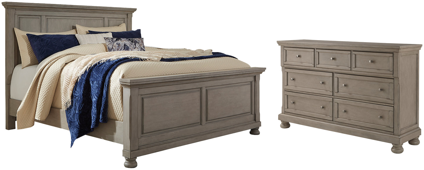 Lettner  Panel Bed With Dresser