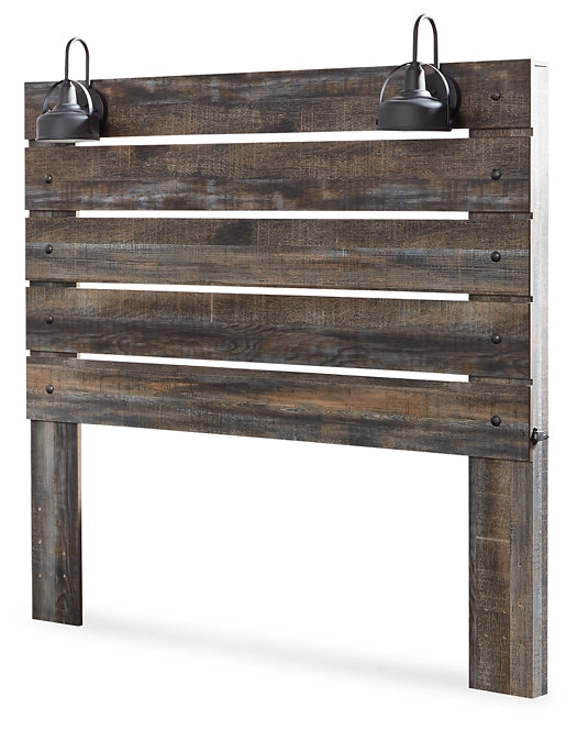 Drystan  Panel Headboard With Mirrored Dresser And Chest