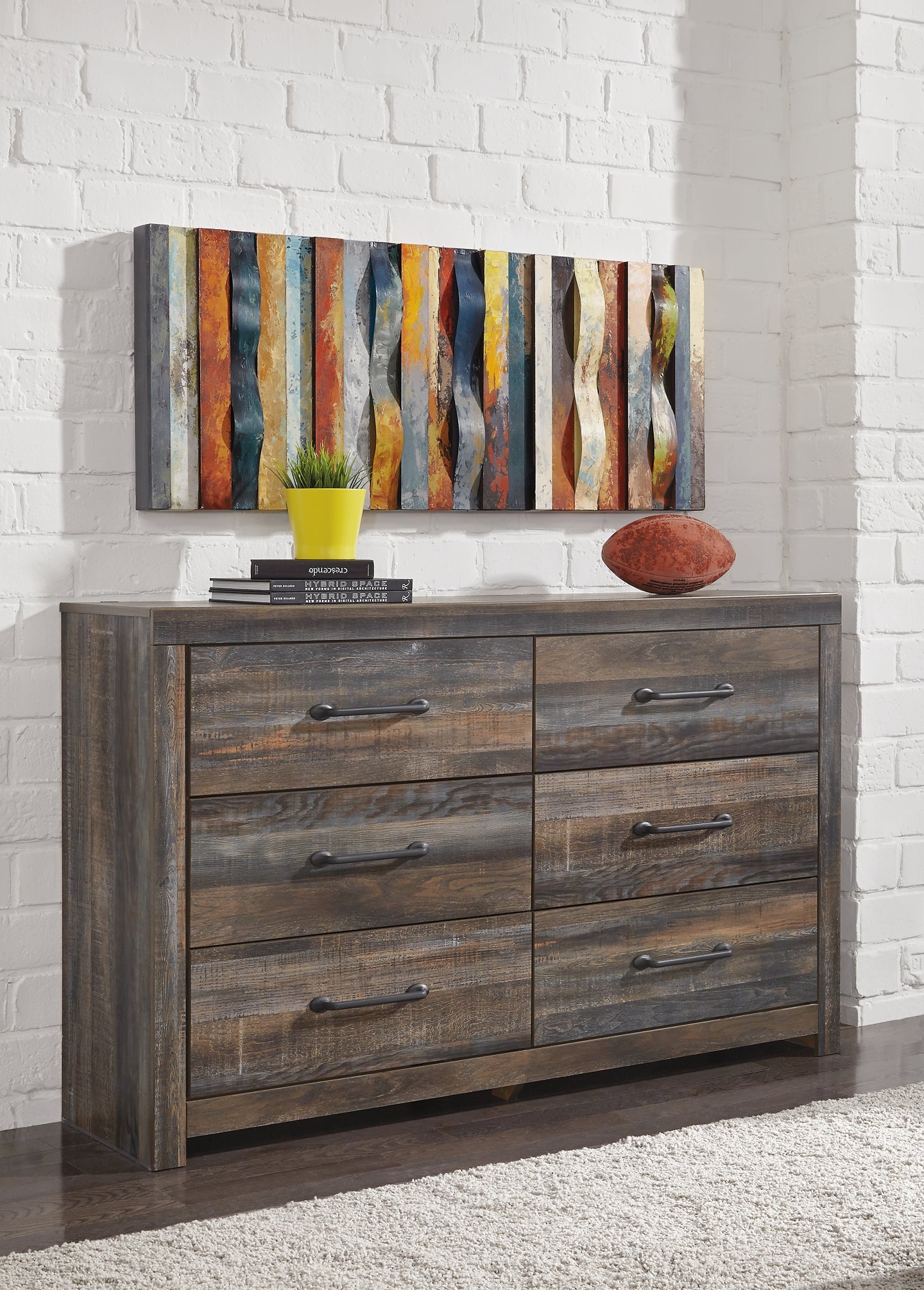 Drystan  Panel Headboard With Dresser