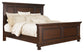 Porter  Panel Bed With Mirrored Dresser, Chest And 2 Nightstands