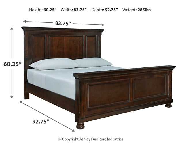 Porter California  Panel Bed With Dresser