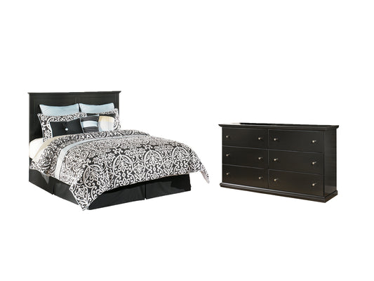 Maribel / Panel Headboard With Dresser