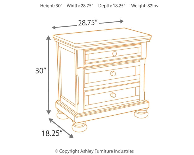 Porter  Panel Bed With Mirrored Dresser, Chest And 2 Nightstands