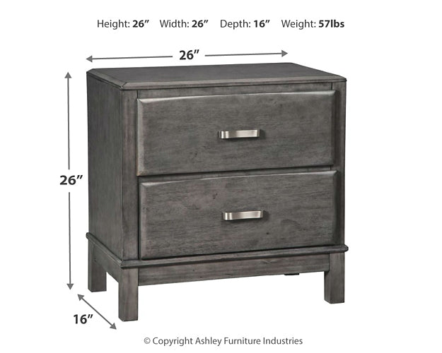 Caitbrook  Storage Bed With 8 Storage Drawers With Mirrored Dresser And 2 Nightstands