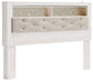 Altyra  Bookcase Headboard With Mirrored Dresser