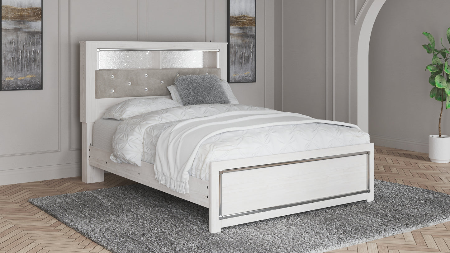 Altyra  Bookcase Headboard With Dresser