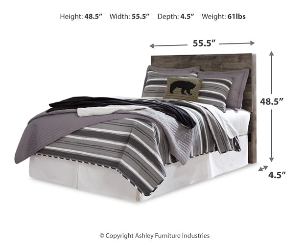 Derekson  Panel Headboard With Mirrored Dresser And 2 Nightstands