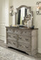 Lodenbay California  Panel Bed With Mirrored Dresser, Chest And Nightstand