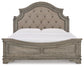 Lodenbay California  Panel Bed With Mirrored Dresser