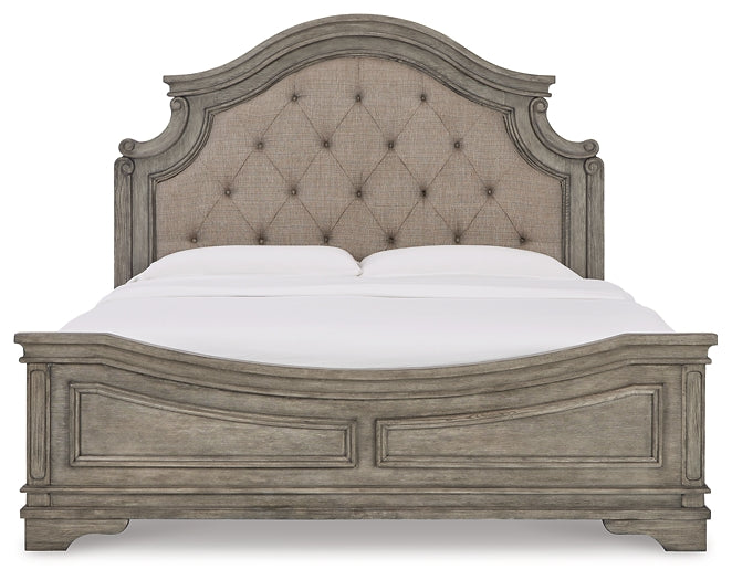 Lodenbay California  Panel Bed With Mirrored Dresser And 2 Nightstands