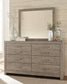 Culverbach  Panel Bed With Mirrored Dresser, Chest And 2 Nightstands