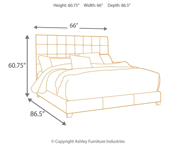 Ashley Express - Dolante  Upholstered Bed With Mattress