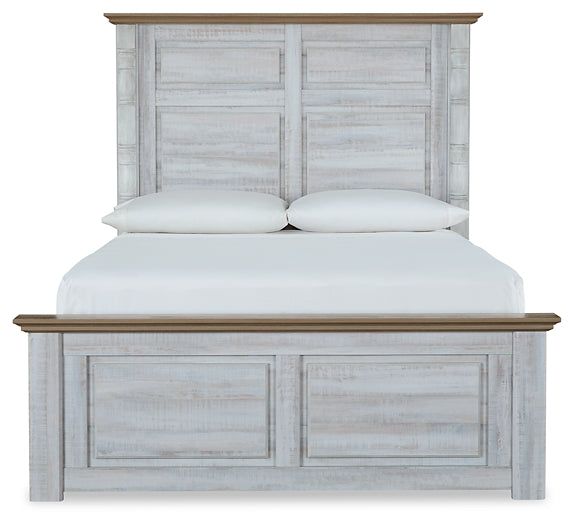 Haven Bay  Panel Bed With Mirrored Dresser, Chest And 2 Nightstands