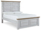 Haven Bay  Panel Bed With Mirrored Dresser And Chest