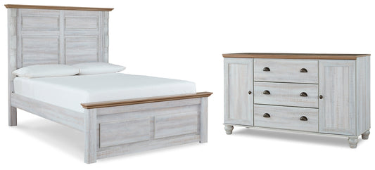 Haven Bay  Panel Bed With Dresser