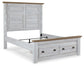 Haven Bay  Panel Storage Bed With Mirrored Dresser And Chest