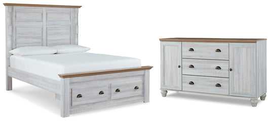 Haven Bay  Panel Storage Bed With Dresser