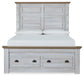 Haven Bay  Panel Storage Bed With Mirrored Dresser And Chest