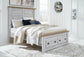 Haven Bay  Panel Storage Bed With Mirrored Dresser And Chest