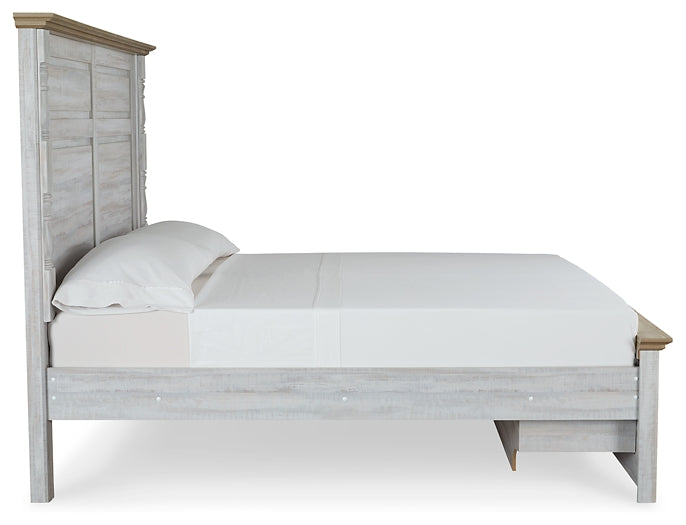 Haven Bay  Panel Storage Bed With Mirrored Dresser