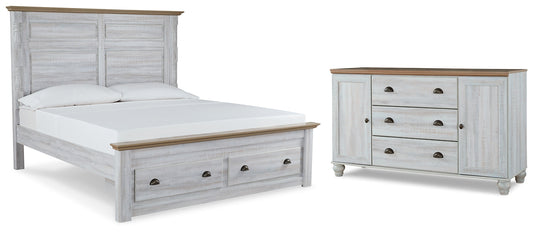 Haven Bay  Panel Storage Bed With Dresser