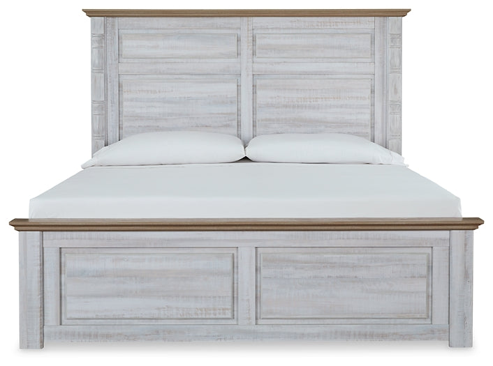 Haven Bay  Panel Bed With Mirrored Dresser And Chest