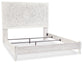 Paxberry  Panel Bed With Mirrored Dresser