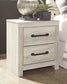 Cambeck  Panel Bed With 2 Storage Drawers With Mirrored Dresser And Nightstand