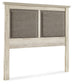 Cambeck  Upholstered Panel Headboard With Mirrored Dresser