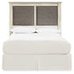 Cambeck  Upholstered Panel Headboard With Mirrored Dresser, Chest And Nightstand