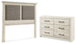 Cambeck /California King Upholstered Panel Headboard With Dresser