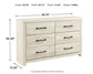 Cambeck /California King Upholstered Panel Headboard With Dresser