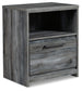 Baystorm  Panel Headboard With Mirrored Dresser, Chest And 2 Nightstands