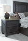 Foyland  Panel Storage Bed With Mirrored Dresser And 2 Nightstands