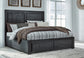 Foyland  Panel Storage Bed With Mirrored Dresser, Chest And Nightstand