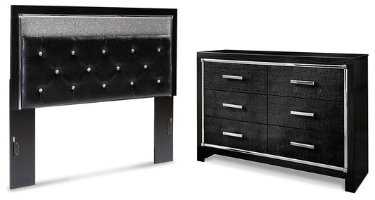 Kaydell  Upholstered Panel Headboard With Dresser