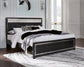 Kaydell  Upholstered Panel Platform Bed With Mirrored Dresser And 2 Nightstands